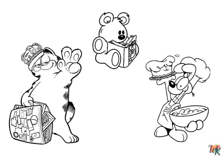 Dibujos para Colorear Garfield 1