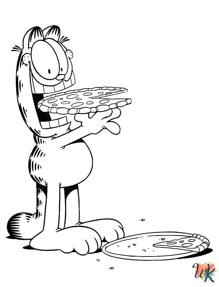 Dibujos para Colorear Garfield 101