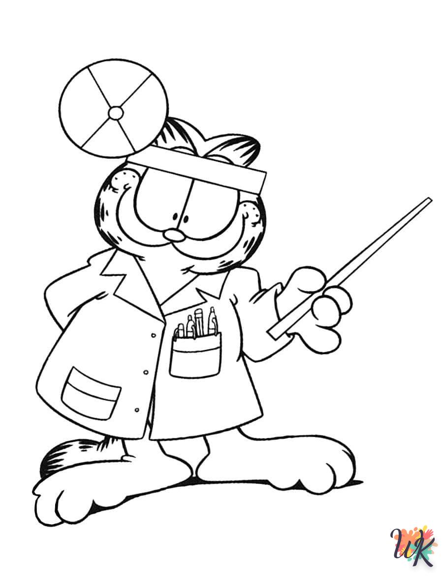 Dibujos para Colorear Garfield 108
