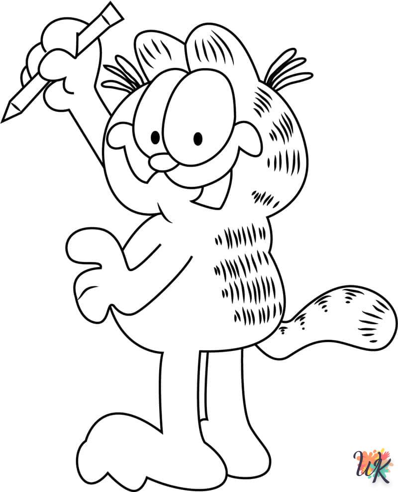 Dibujos para Colorear Garfield 109