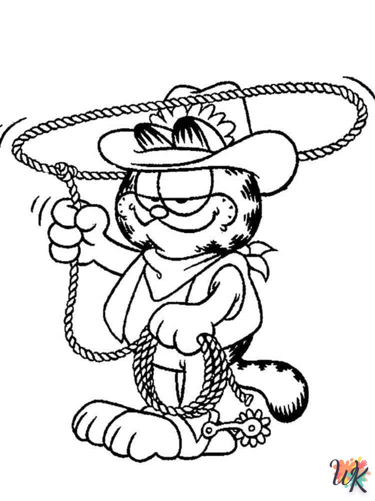 Dibujos para Colorear Garfield 114