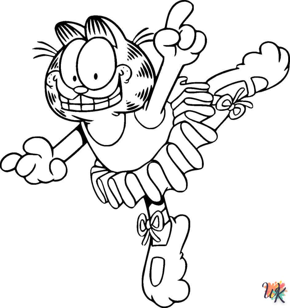 Dibujos para Colorear Garfield 118