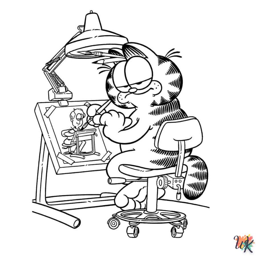Dibujos para Colorear Garfield 12