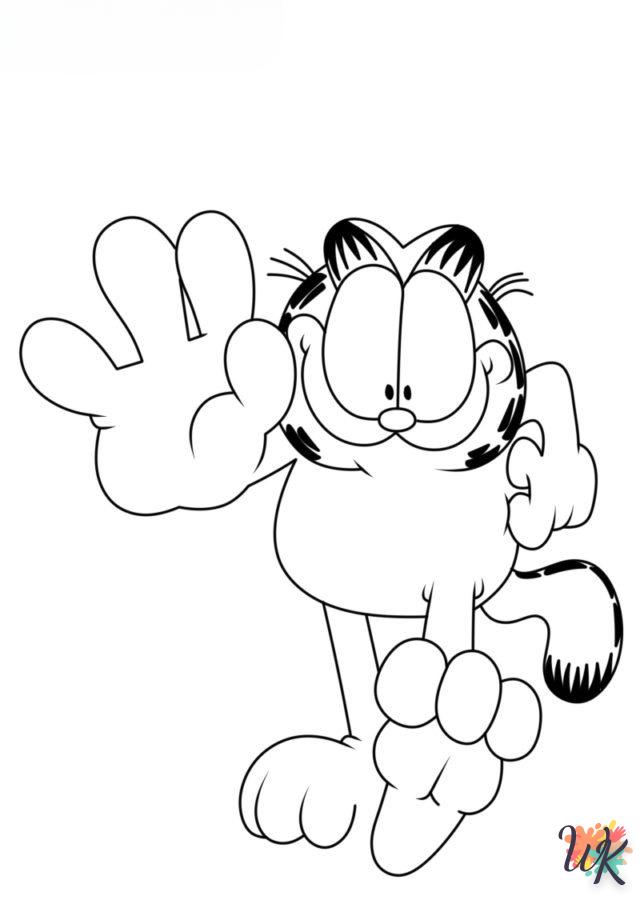 Dibujos para Colorear Garfield 122