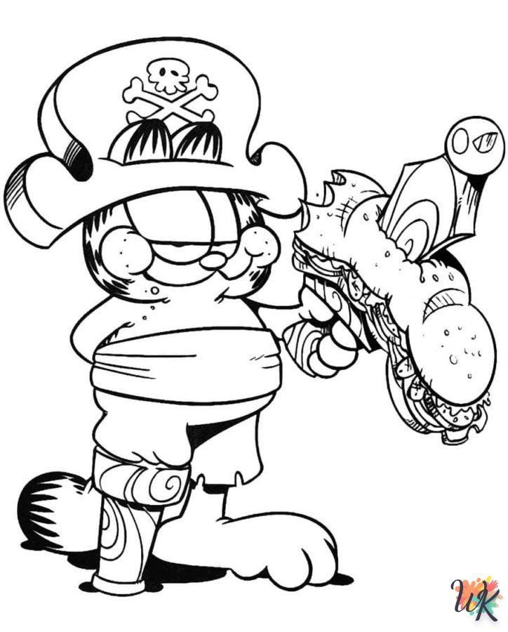 Dibujos para Colorear Garfield 13