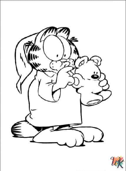 Dibujos para Colorear Garfield 18