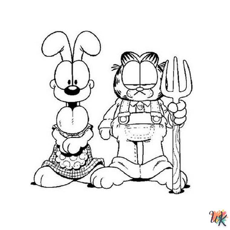 Dibujos para Colorear Garfield 19