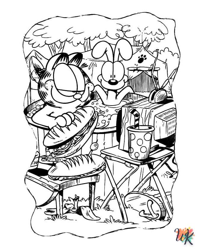 Dibujos para Colorear Garfield 20