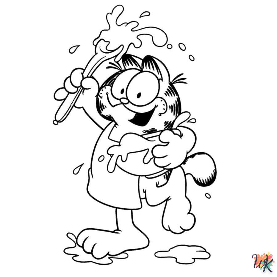 Dibujos para Colorear Garfield 23