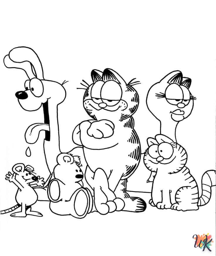 Dibujos para Colorear Garfield 24