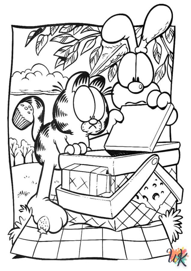 Dibujos para Colorear Garfield 32