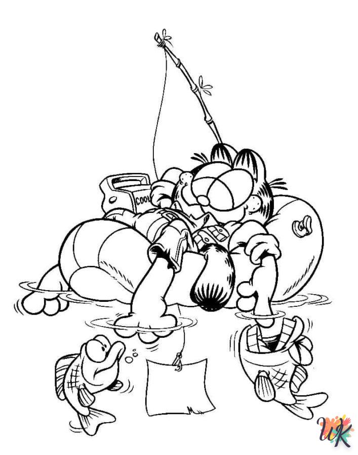 Dibujos para Colorear Garfield 4