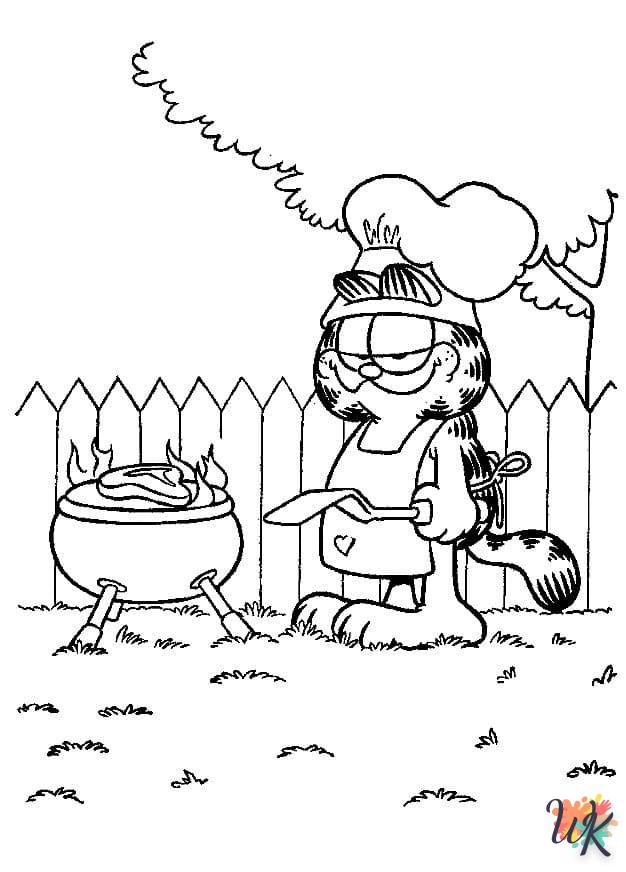 Dibujos para Colorear Garfield 43