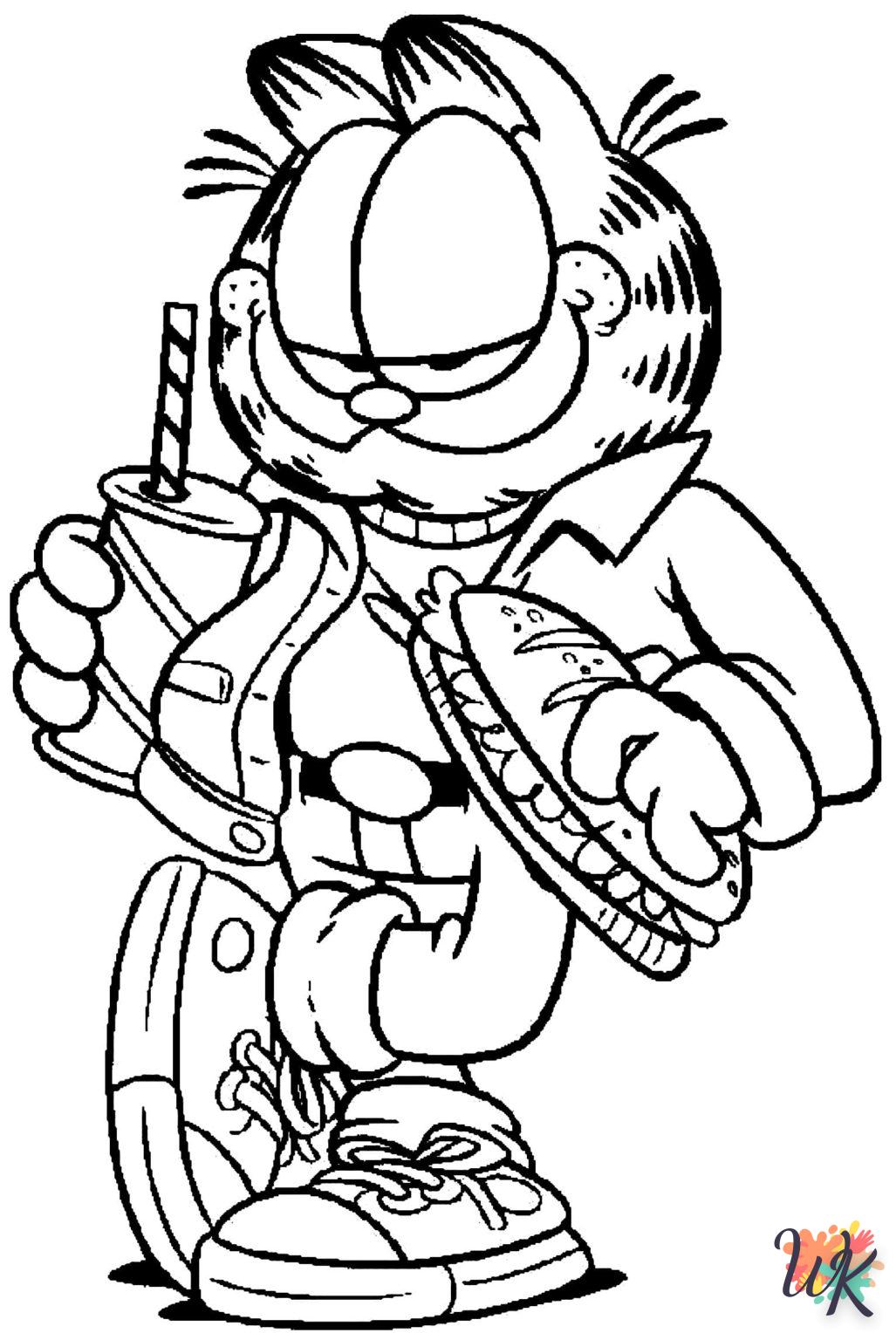 Dibujos para Colorear Garfield 45