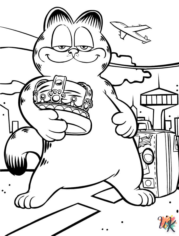Dibujos para Colorear Garfield 48