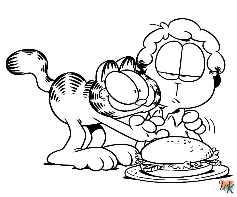 Dibujos para Colorear Garfield 54