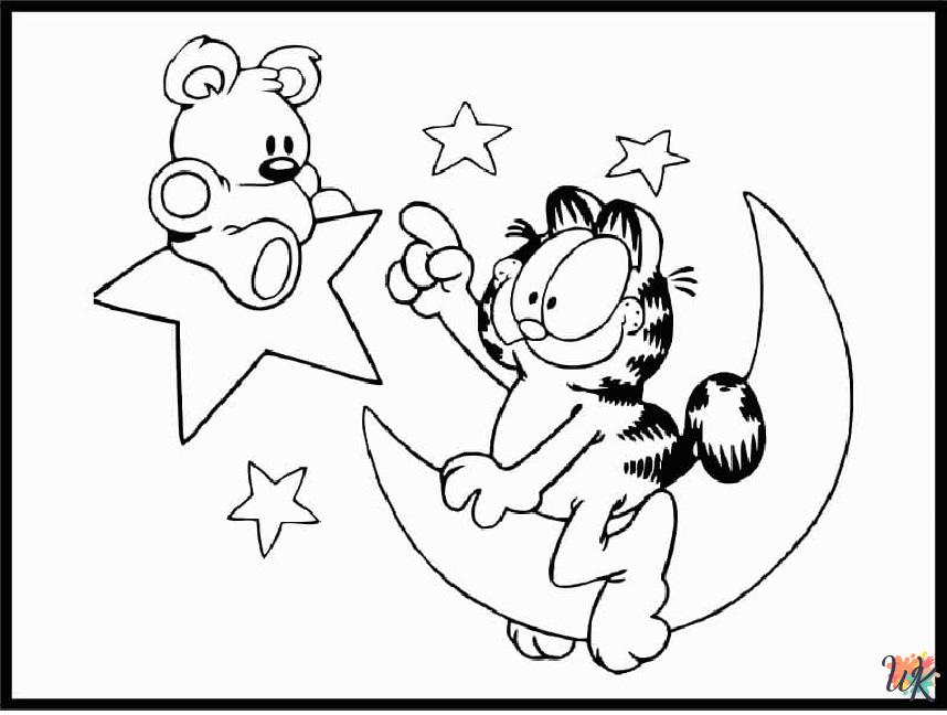 Dibujos para Colorear Garfield 57