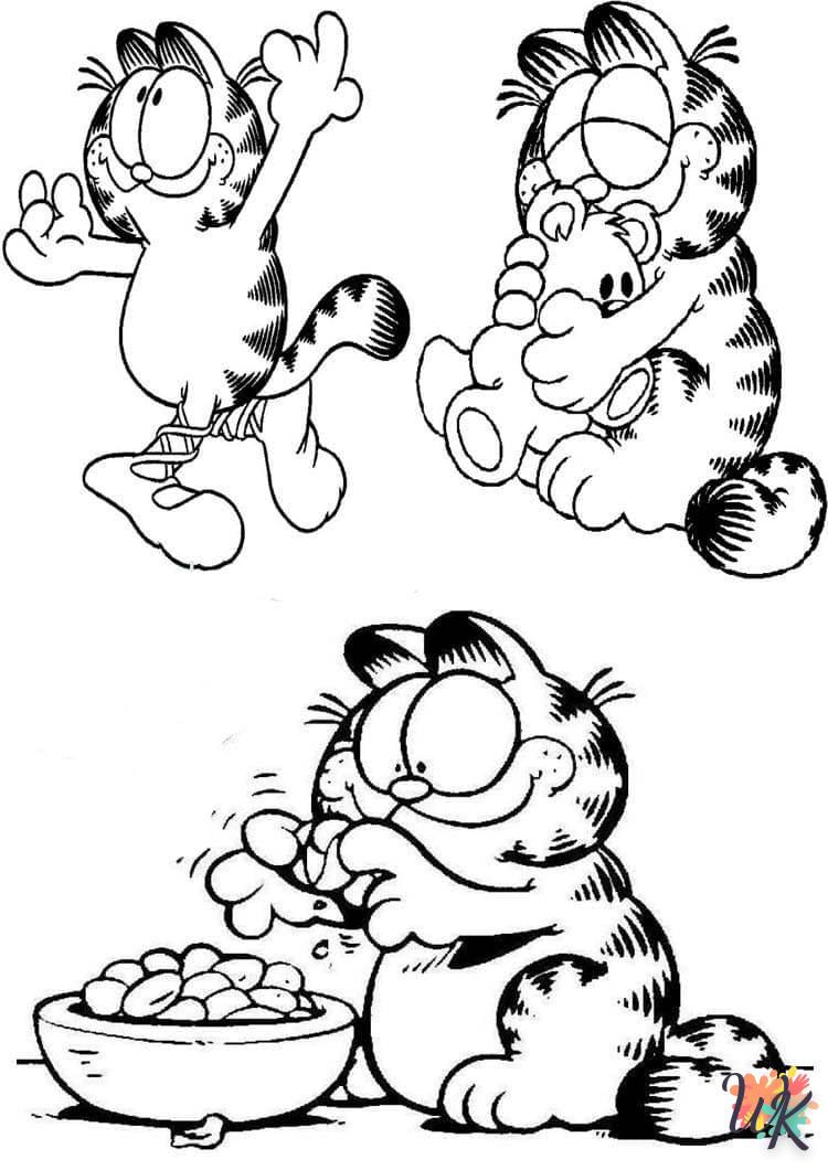 Dibujos para Colorear Garfield 73