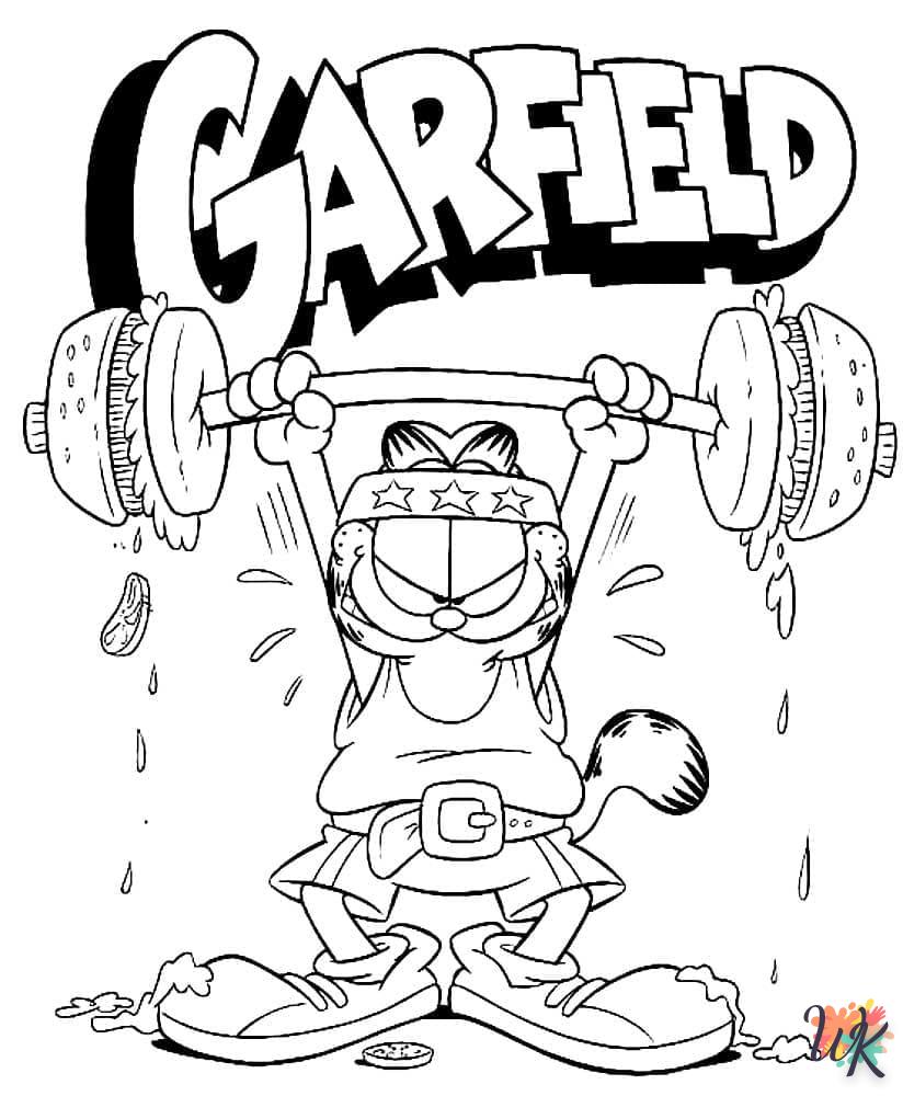 Dibujos para Colorear Garfield 74