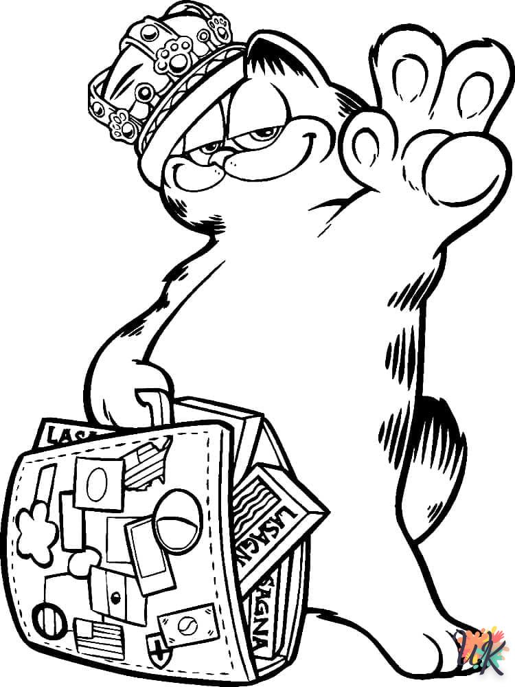 Dibujos para Colorear Garfield 77
