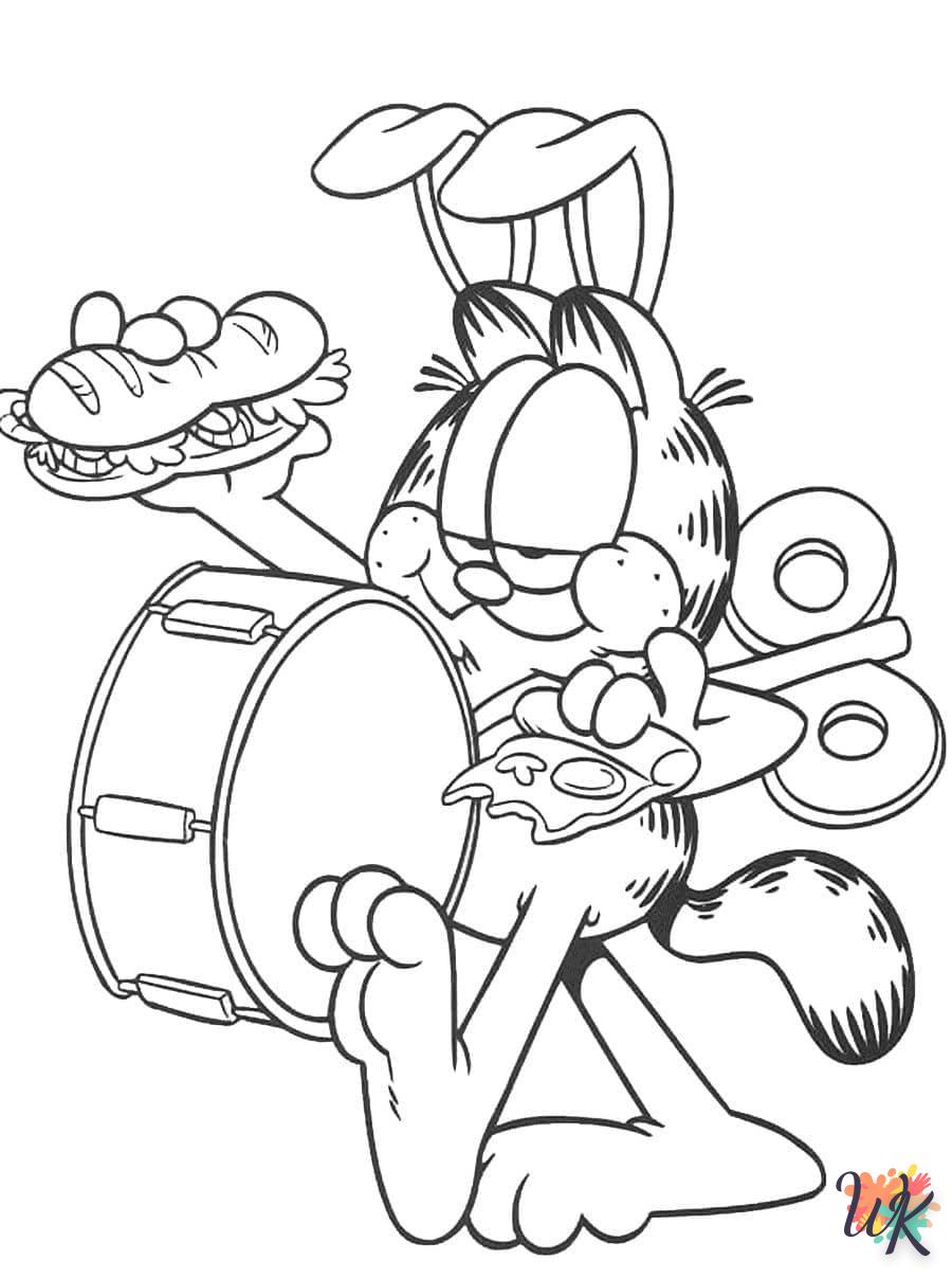 Dibujos para Colorear Garfield 78