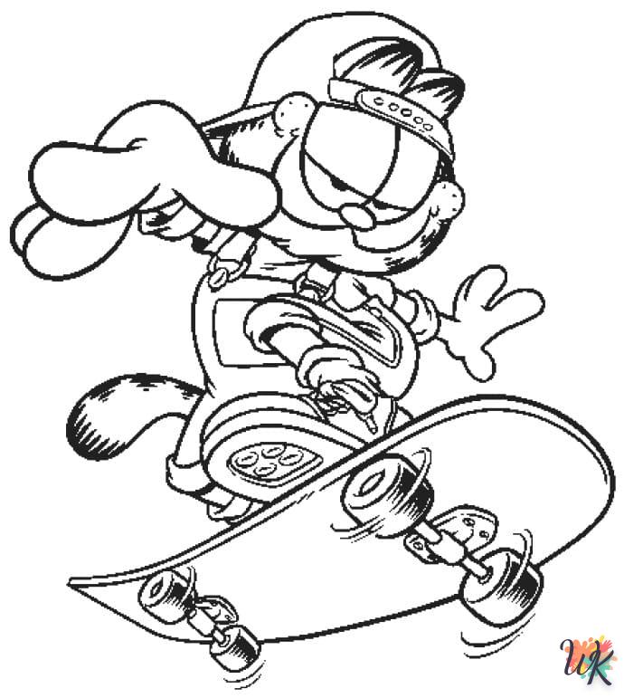 Dibujos para Colorear Garfield 91