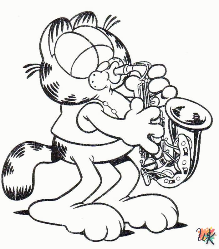 Dibujos para Colorear Garfield 93