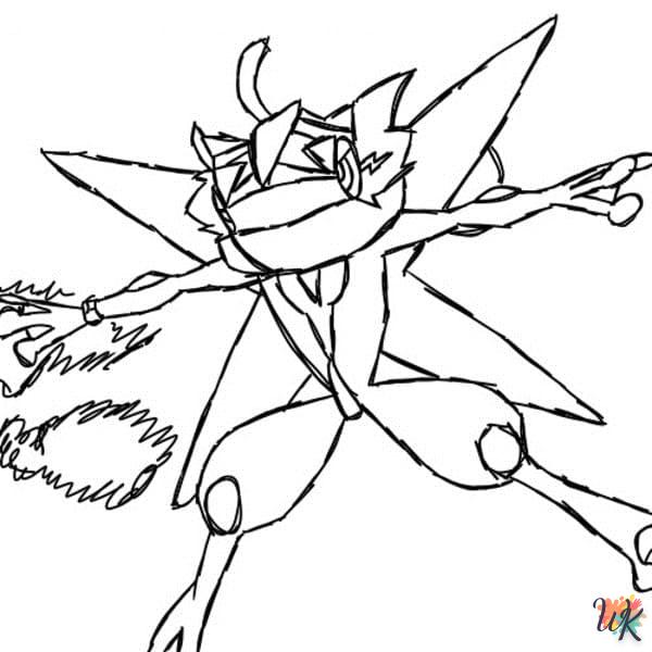 Dibujos para Colorear Greninja 13