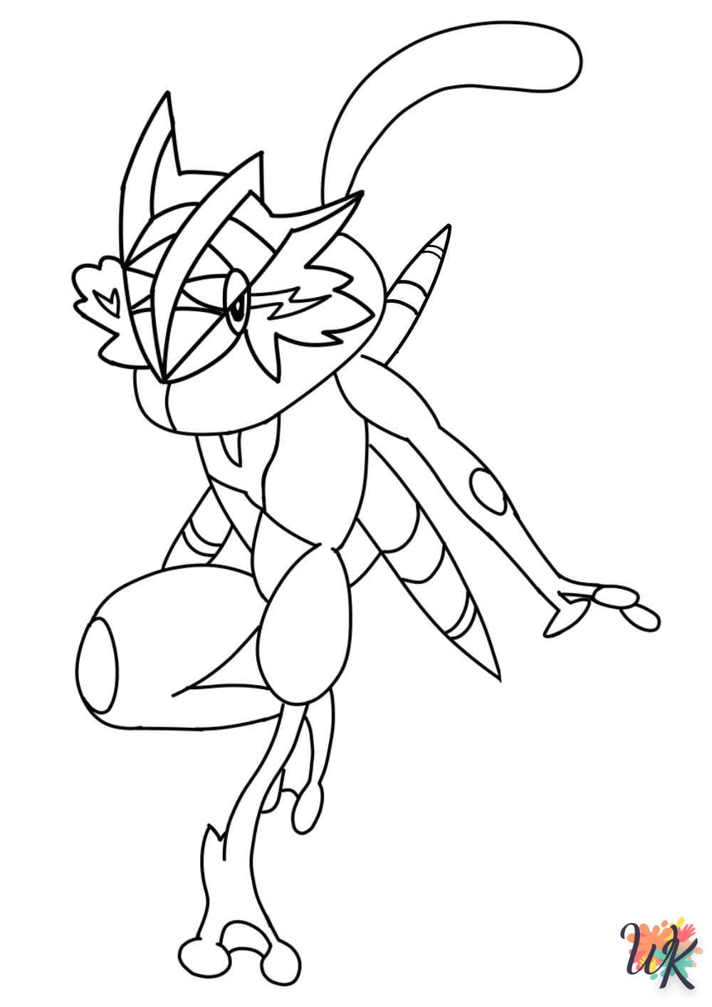 Dibujos para Colorear Greninja 18