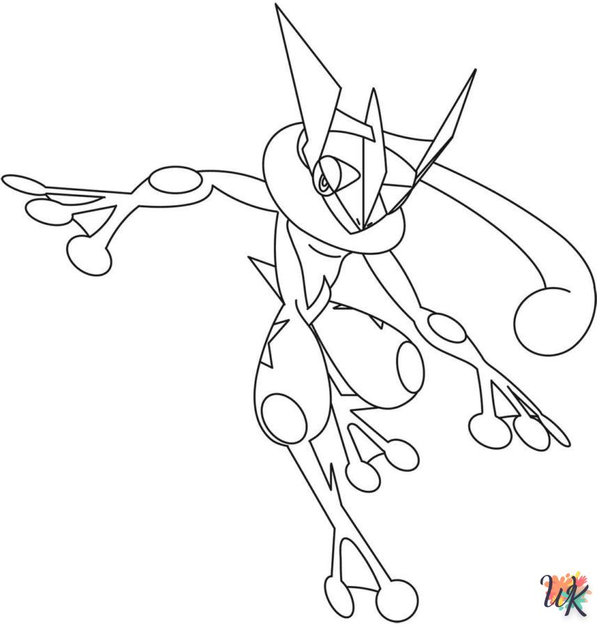 Dibujos para Colorear Greninja 19