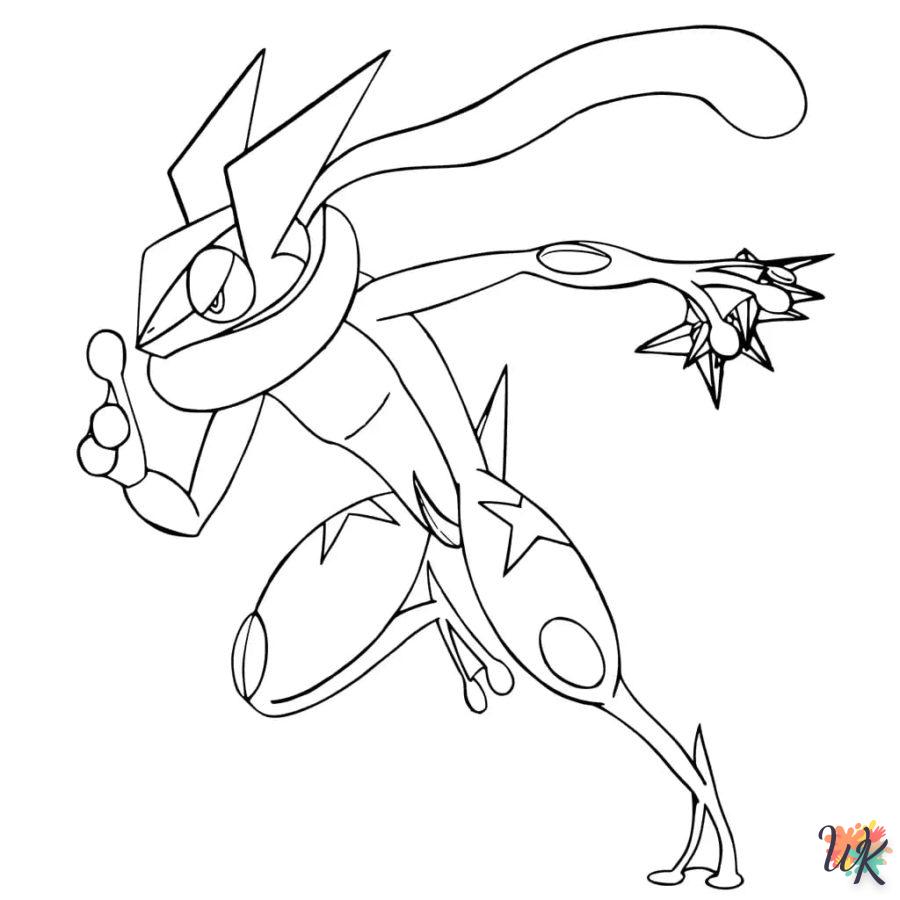 Dibujos para Colorear Greninja 20