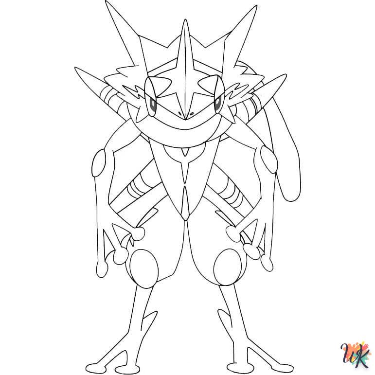 Dibujos para Colorear Greninja 23