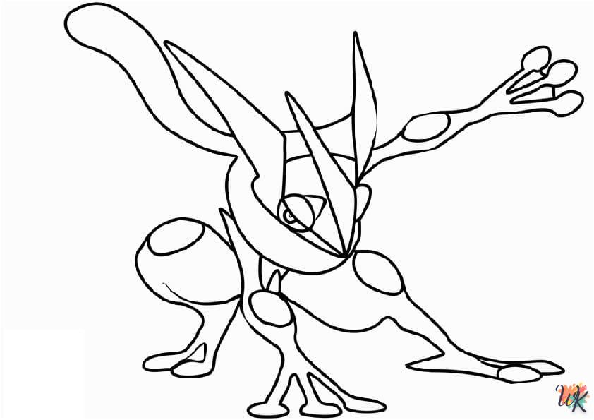 Dibujos para Colorear Greninja 24