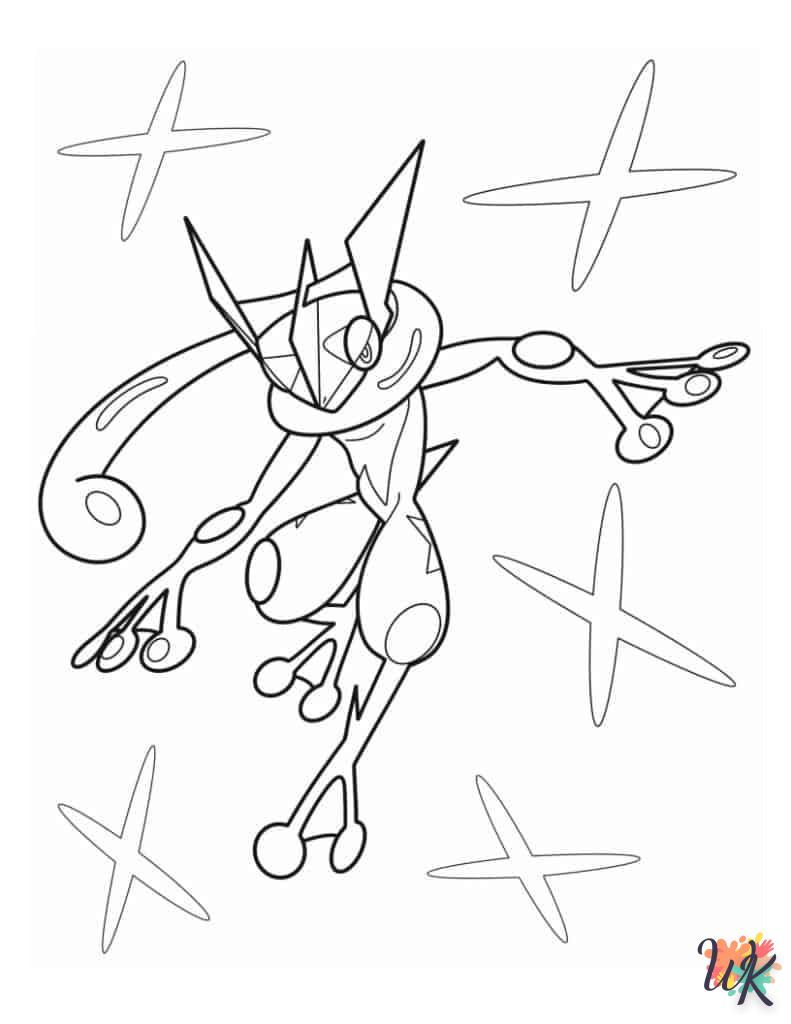 Dibujos para Colorear Greninja 25