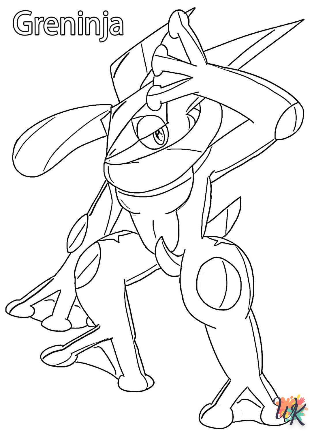 Dibujos para Colorear Greninja 26