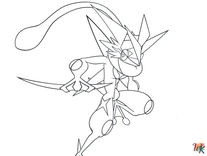 Dibujos para Colorear Greninja 30