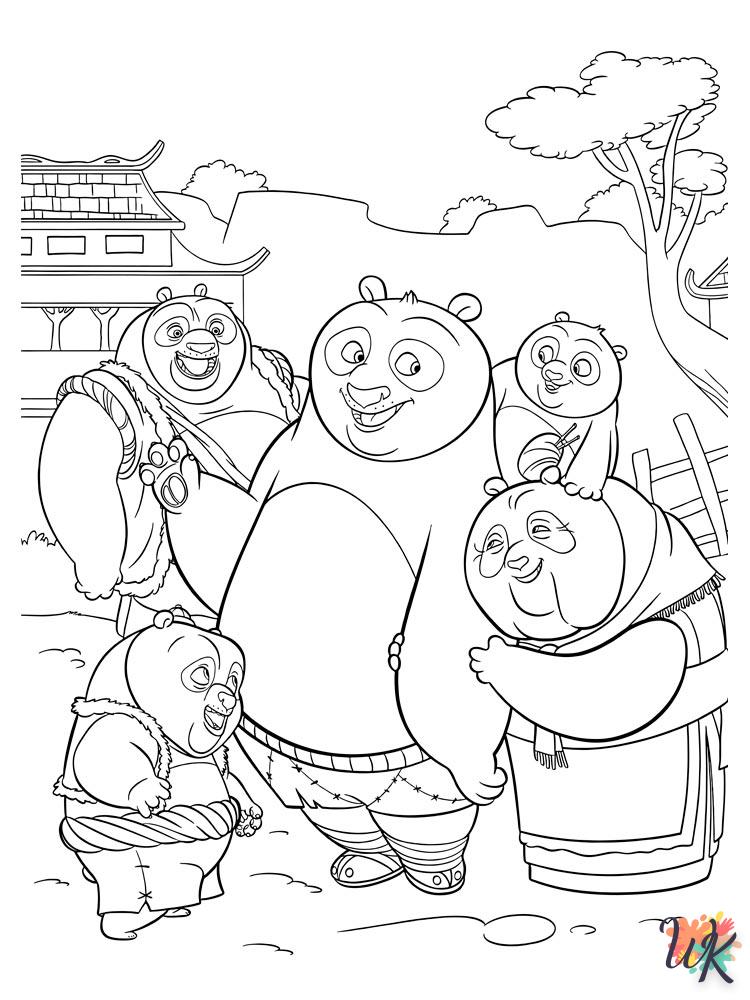 Dibujos para Colorear Kung Fu Panda 100