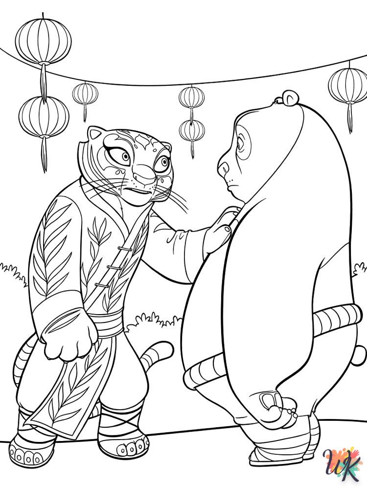 Dibujos para Colorear Kung Fu Panda 101