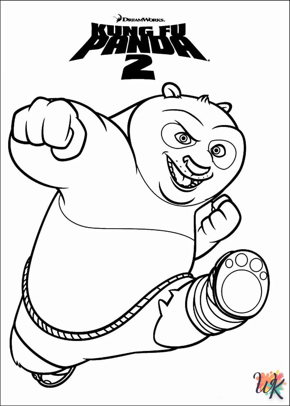 Dibujos para Colorear Kung Fu Panda 106