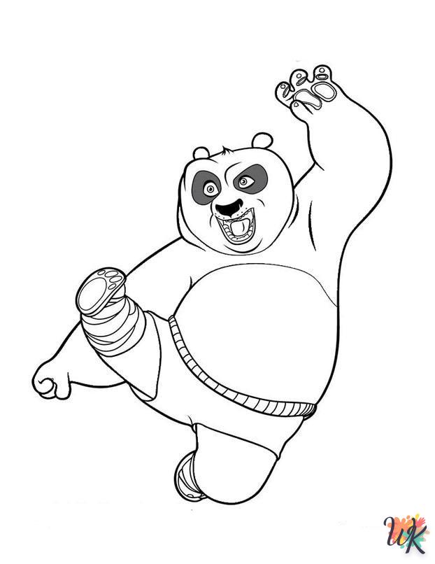 Dibujos para Colorear Kung Fu Panda 110