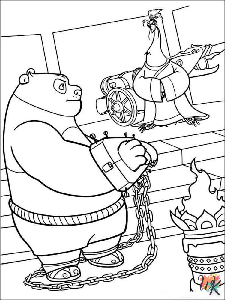 Dibujos para Colorear Kung Fu Panda 121
