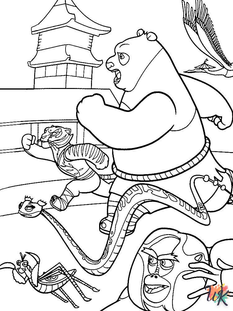 Dibujos para Colorear Kung Fu Panda 126