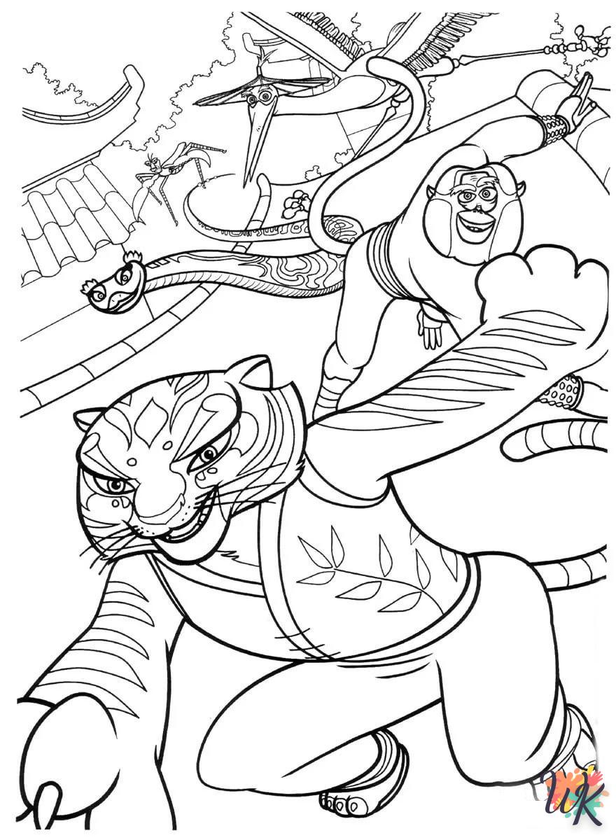 Dibujos para Colorear Kung Fu Panda 131