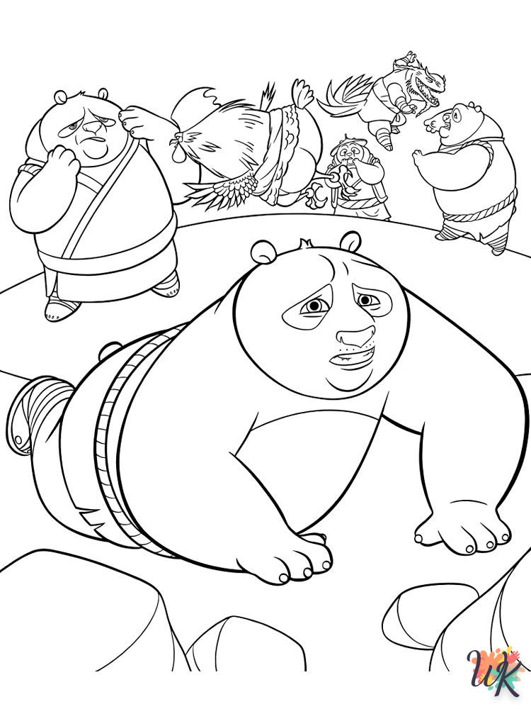 Dibujos para Colorear Kung Fu Panda 132