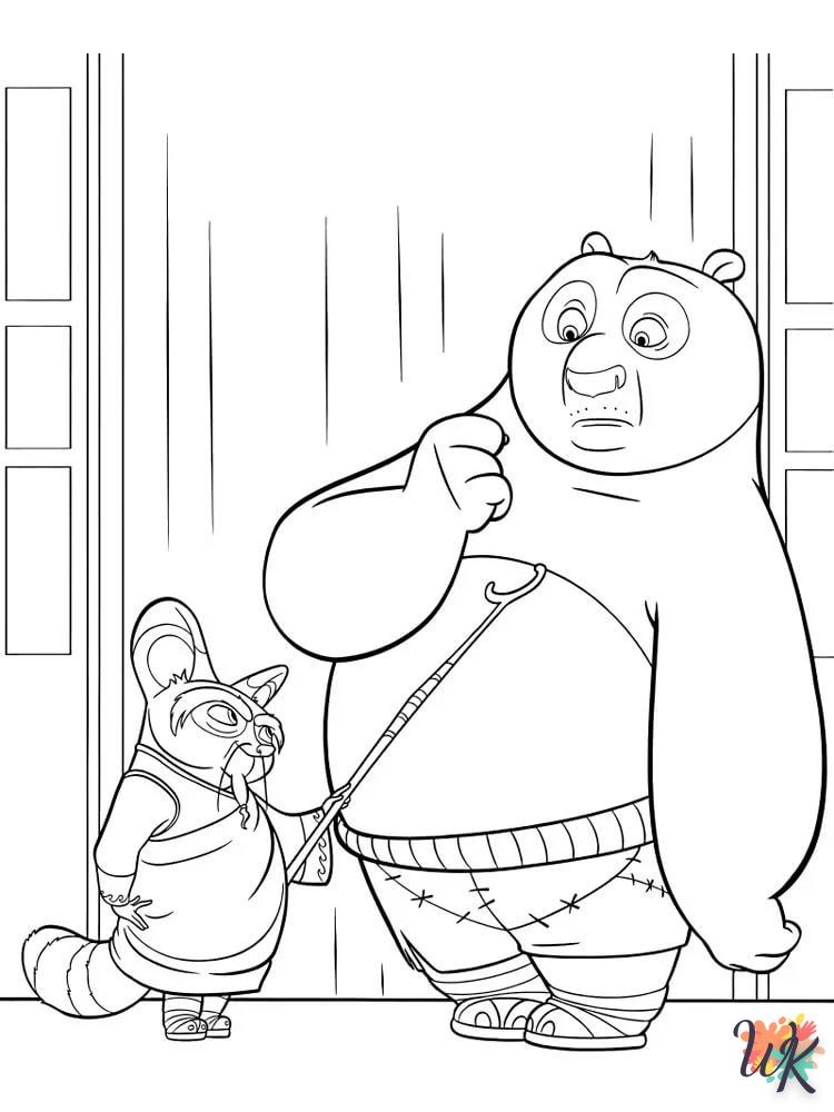 Dibujos para Colorear Kung Fu Panda 136
