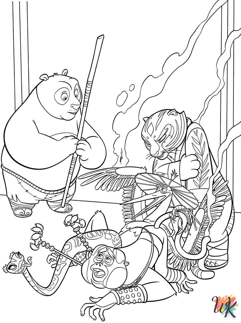 Dibujos para Colorear Kung Fu Panda 138