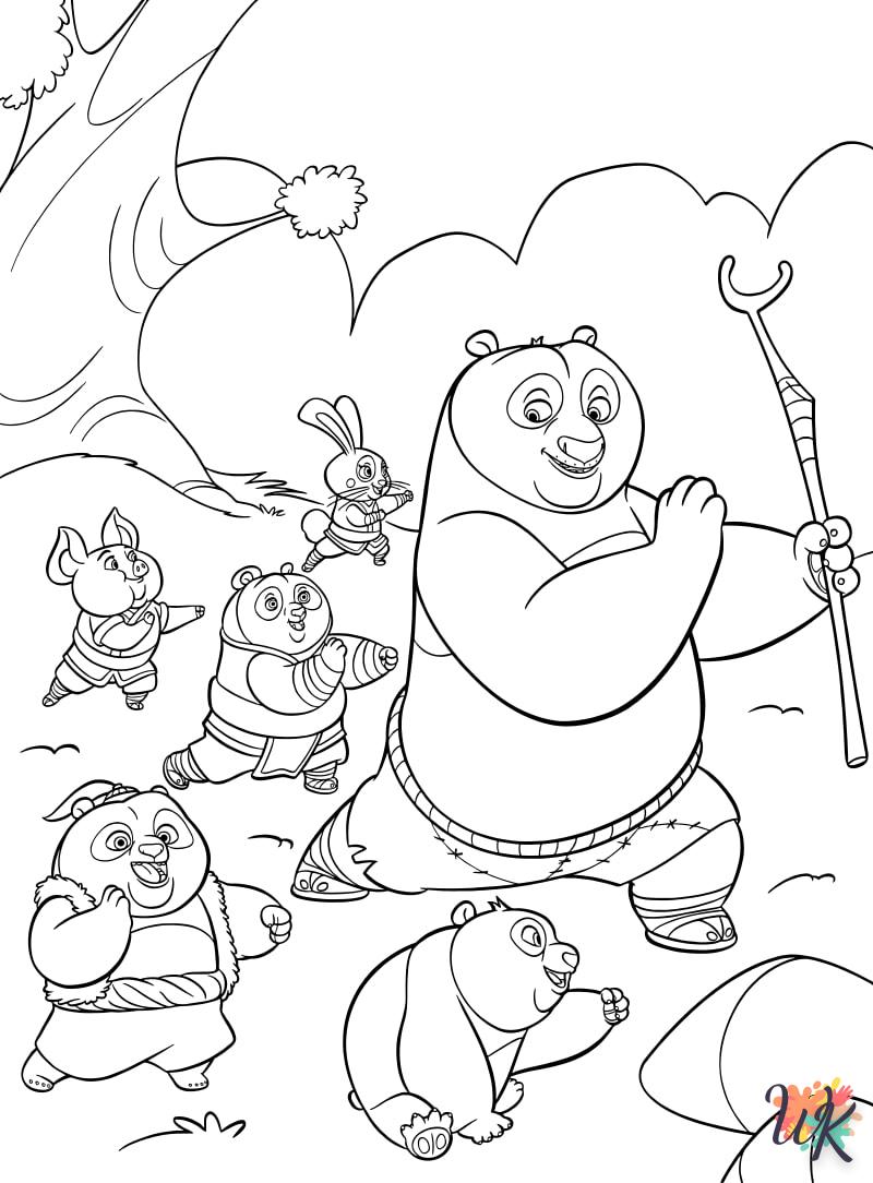 Dibujos para Colorear Kung Fu Panda 139