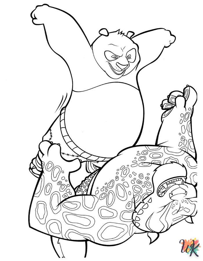 Dibujos para Colorear Kung Fu Panda 2