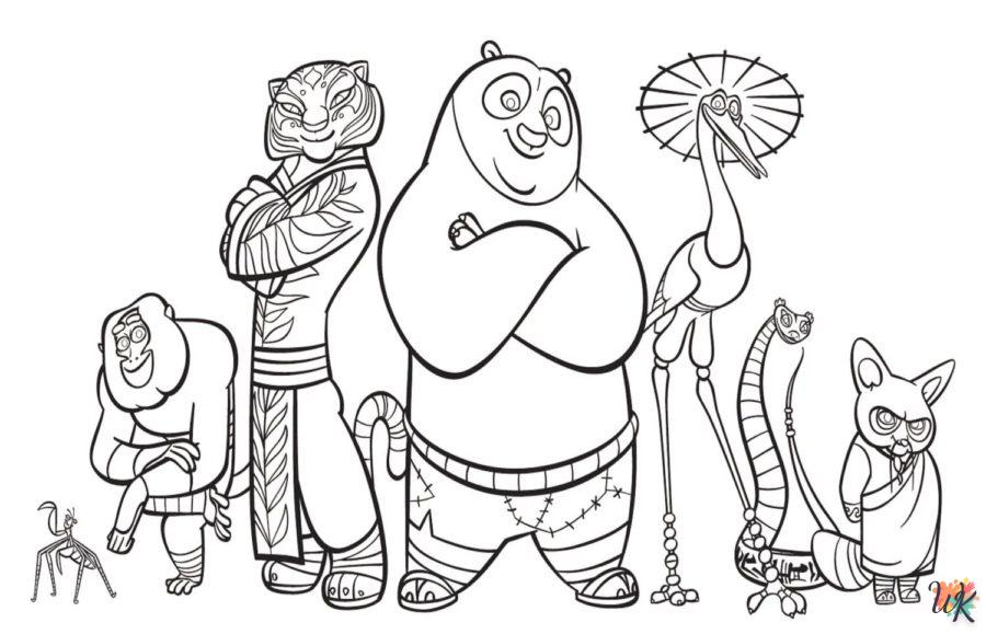 Dibujos para Colorear Kung Fu Panda 21