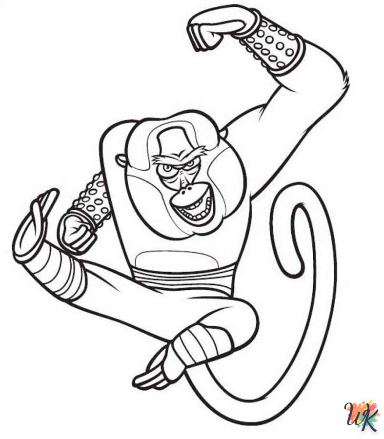 Dibujos para Colorear Kung Fu Panda 36